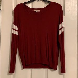 maroon sweater